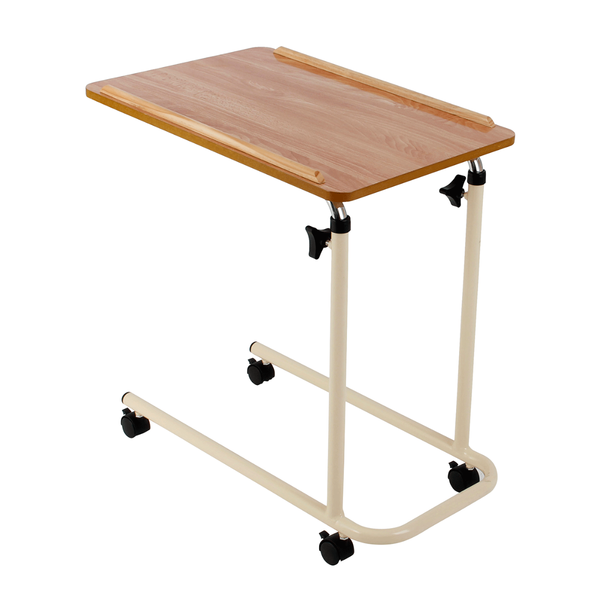 Homecraft Laminated Top Overbed Table with Castor - two tables