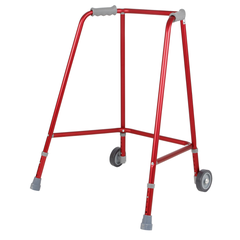 Days Red Adjustable Height Wheeled Walking Frames