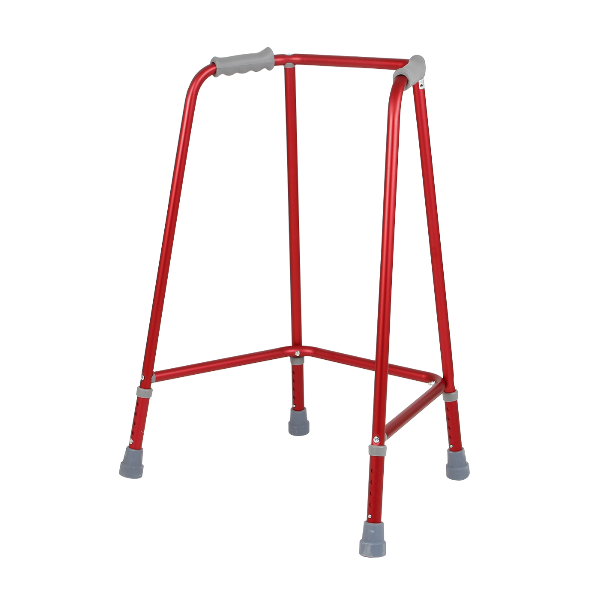 Days Red Adjustable Height Walking Frames - Front