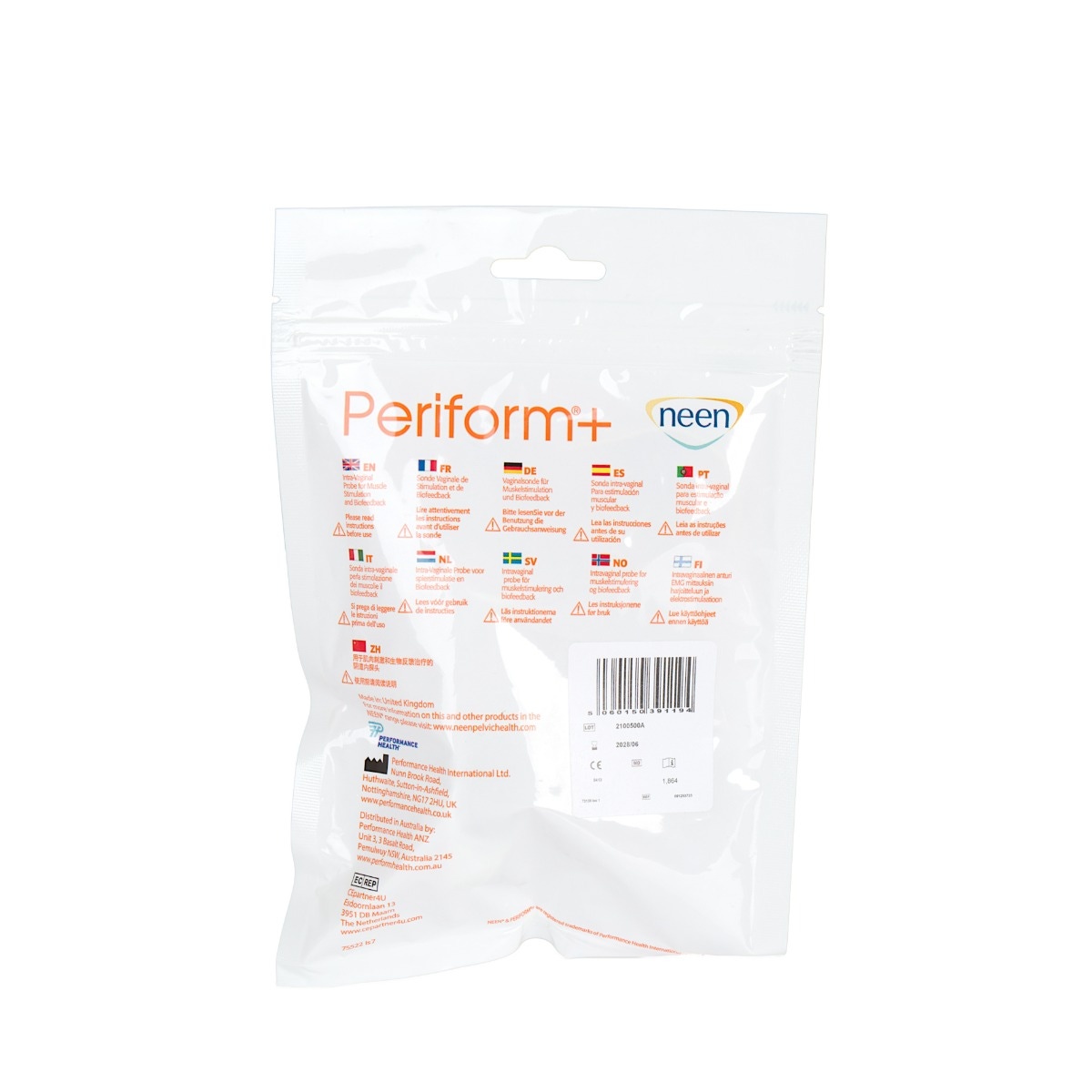 Periform Intra-Vaginal Probe - Product Package