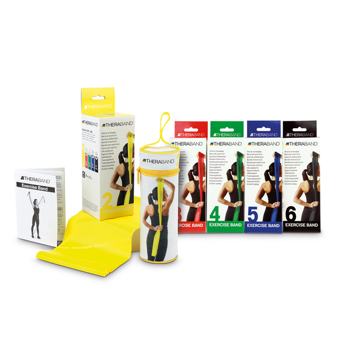 THERABAND Exercise Band in Zipper Bag Performance Health