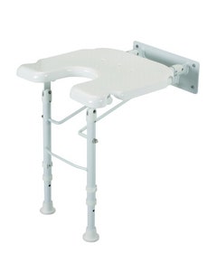 Days White Line Wall Mounted Shower Seat