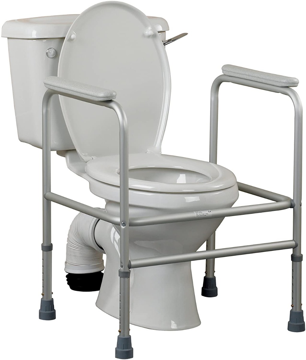 Homecraft Adjustable Aluminium Toilet Surround - Without Floor Fixing Feet