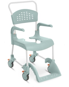 Etac Clean Wheeled Shower Commode Chair & Accessories
