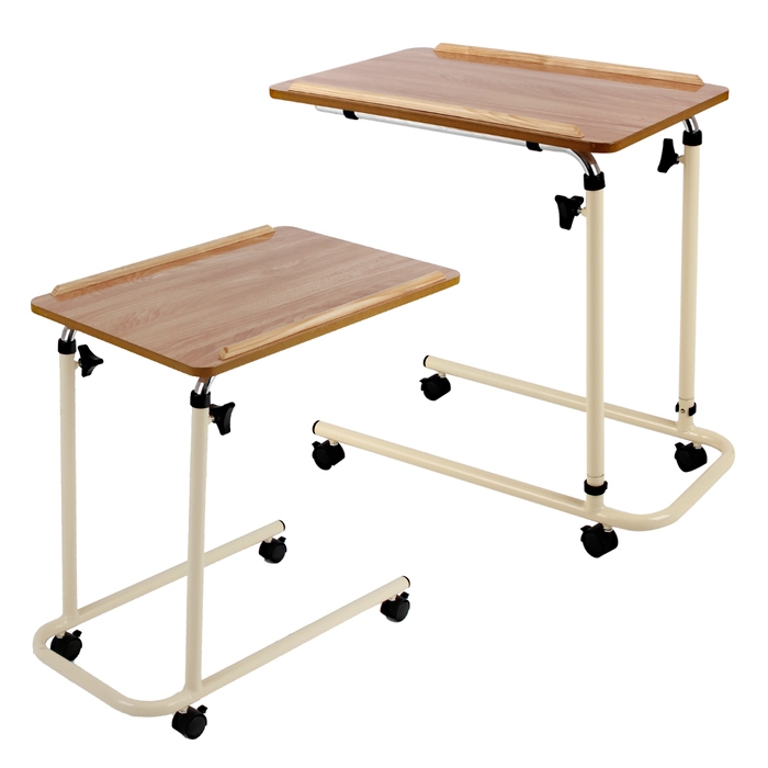 Laptop overbed outlet table