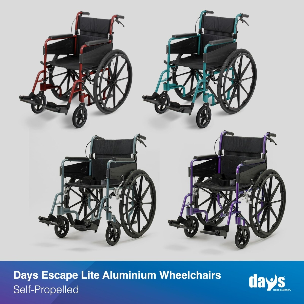 Days Escape Lite Self-Propelled Wheelchair