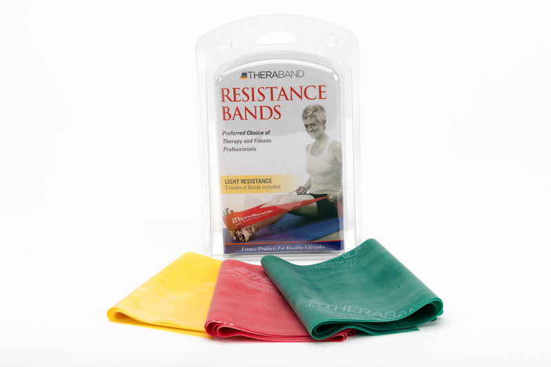 THERABAND EXERCISE SETS LIGHT (YELLOW/RED/GREEN)