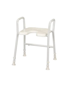Days White Line Shower Stool with Arms