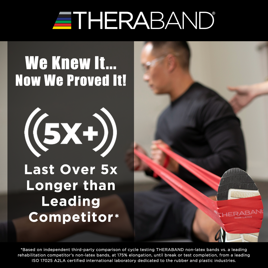 THERABAND 45.5m Roll Latex Free Dispenser Pack